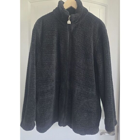 VTG Pacific Trail  Womens Large Coat Full Zip Long Sleeve Charcoal - Picture 1 of 9